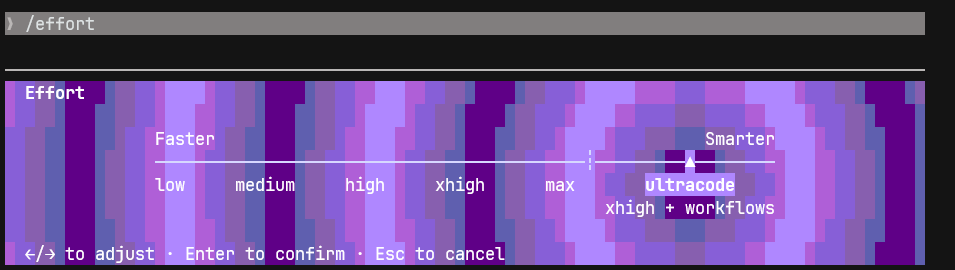 The /effort slider in Claude Code